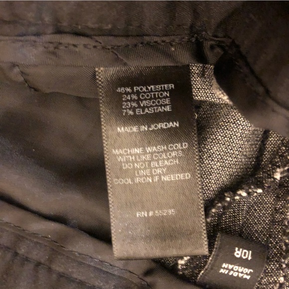 Express Columnist Charcoal Gray and Black Barely Boot Pants Size 10 Regular - Picture 6 of 8